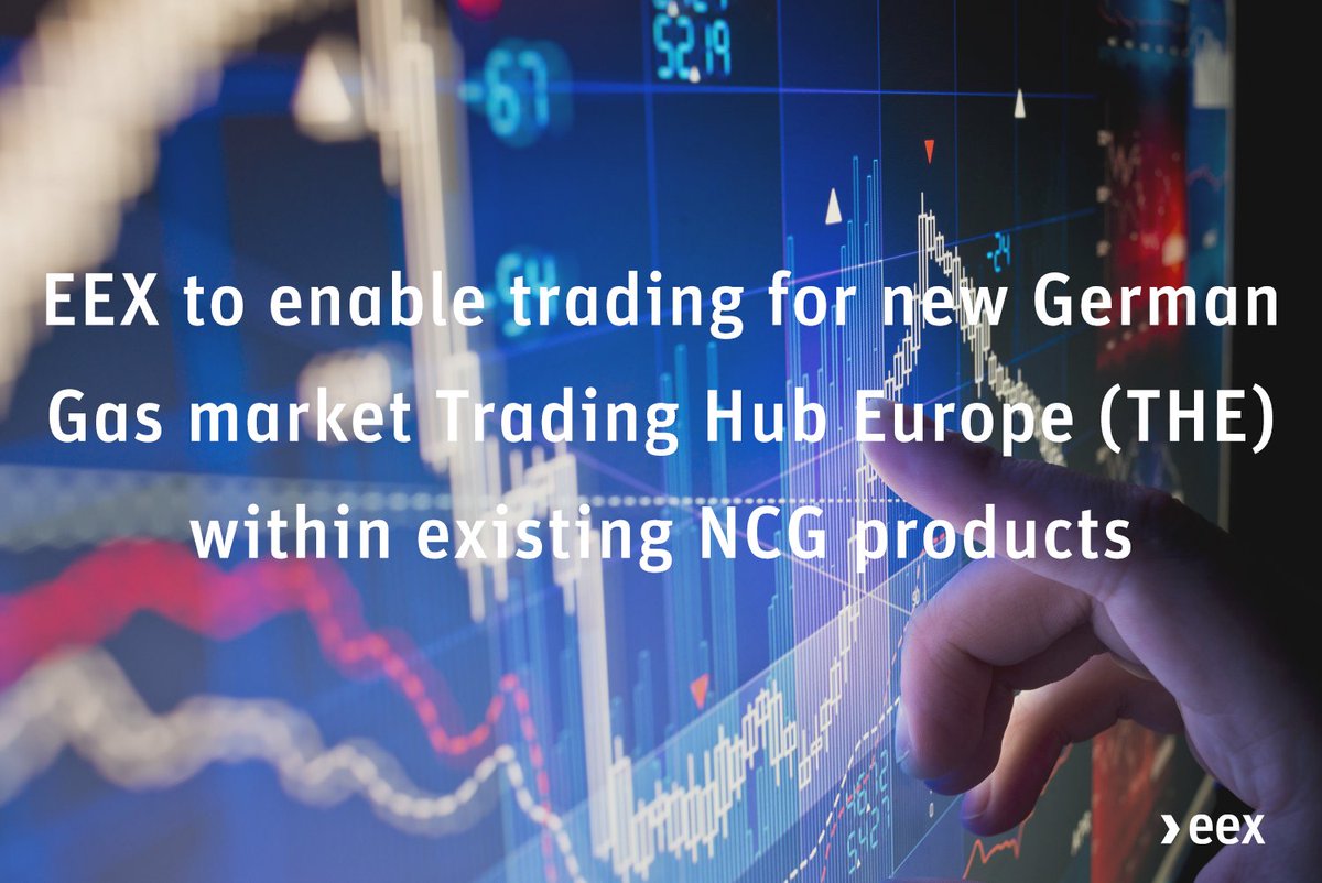 eexgroup's tweet photo. After close consultation with market participants, EEX has decided to enable the trading of Trading Hub Europe (THE) Futures within the existing NCG order books. Read more in our latest press release: https://t.co/BWnLpqWgo8 #GASPOOL #NetConnectGermany https://t.co/kDMkGKjQrQ