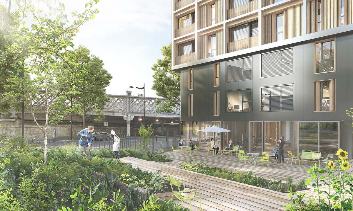 MDNHarchitectes's tweet photo. Tour Eventail - Construction Bois de grande hauteur  Lot L8 Secteur Gare de Lyon Daumesnil - ICF HABITAT LA SABLIERE
Concours pour  60 logements sociaux   avec GAGNERAUD / TECHNIWOOD / FACEA / INGEBOIS / EODD / CRAM / HASAP #tourbois #mdnharchitectes https://t.co/wowVhk96A7