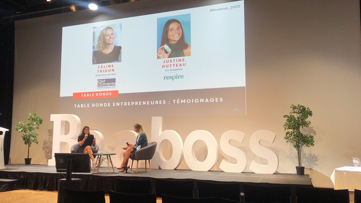 FINALE BE A BOSS 
Témoignage de <a href="/JustineHutteau/">Justine Hutteau</a> pour son expérience entrepreneuriale de sa Startup Respire #beaboss2020