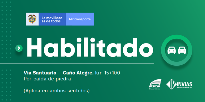 numeral767's tweet photo. ¡Buenos días! 
#NovedadVial Departamento de #Antioquia actualmente se encuentra #Habilitada.

Trabajamos para mantenerte informado. Estamos #ConstruyendoPaís. https://t.co/TcaTo68Hqw