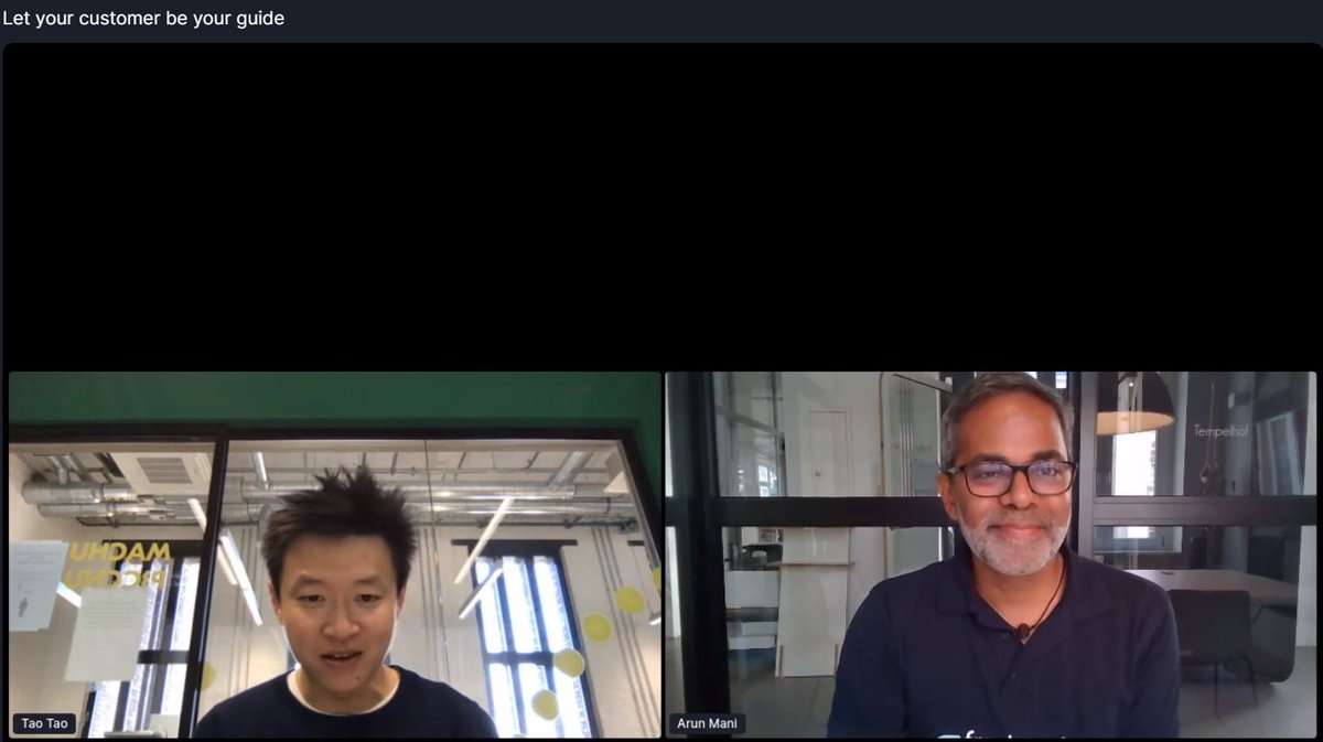 shreeraamDG's tweet photo. And now we have @tao_tao from @GetYourGuide and @thearunmani from @FreshworksInc on the third keynote of the day sharing best practices on how to let your customers be your guide at #AgainstAllOdds EU + UK Edition #freshworksforstartups https://t.co/H3wFIYSqMS