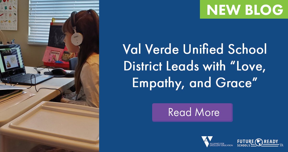 When school began, @ValVerdeUSD had 20K students engaged in high-quality distance learning. They had tools, resources &amp; a plan to transition Ss to a remote environment due to the district’s preparation &amp; participation in the FRS network: futureready.org/val-verde-unif… @ValVerdeSupt