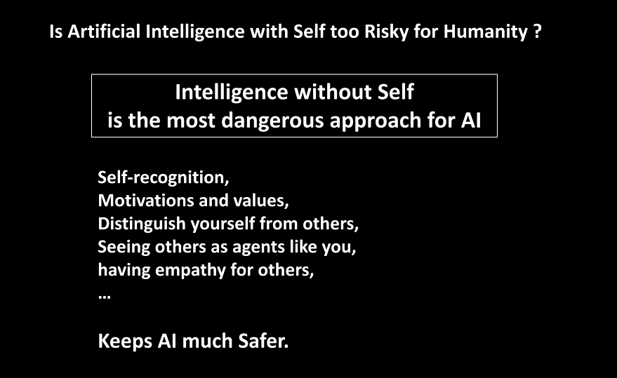 dataforpolicy's tweet image. &quot;Intelligence without self is the most dangerous approach for AI&quot; 
says @yi_zeng during his keynote lecture for #DataForPolicy2020