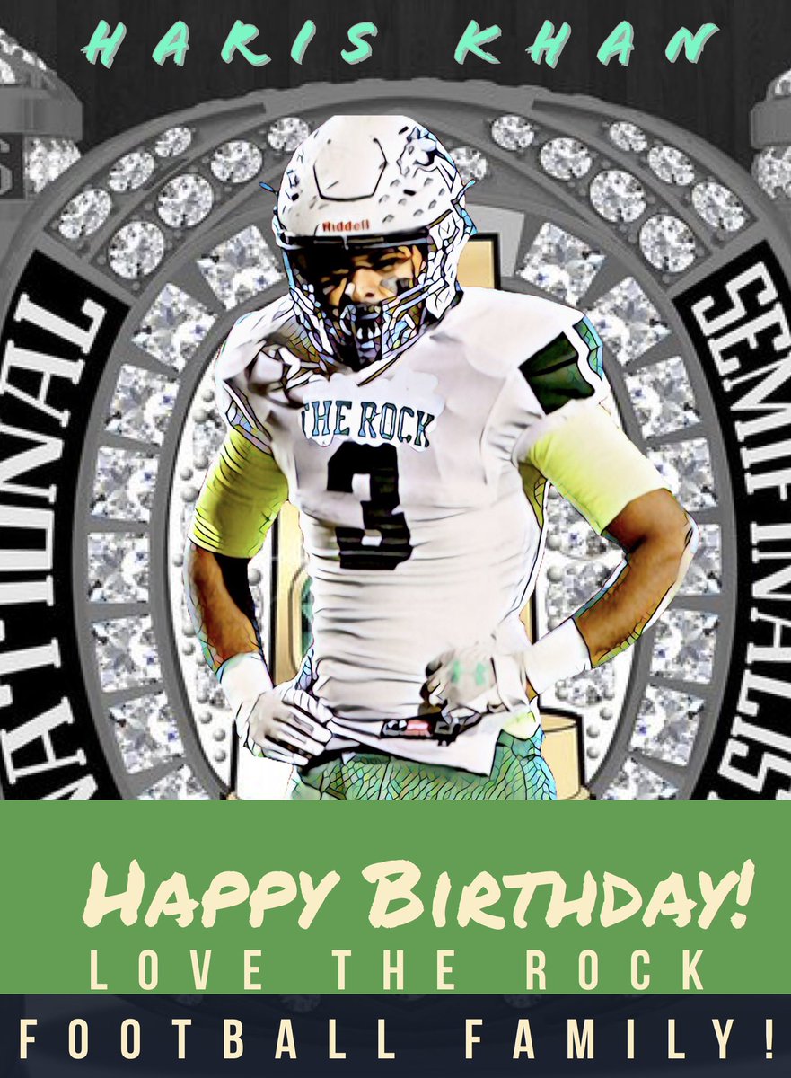 PSteel78's tweet photo. Happy Birthday to @SRURockFB DE @HarisK44 🏈🎂🎉 #HBD #Relentless #RockDL #2020Vision #SackMan https://t.co/e6EOBe1RpT