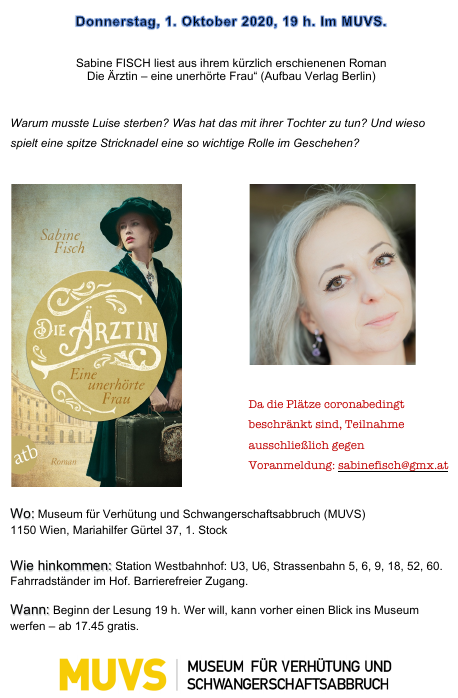 Fischismus's tweet photo. Was hat mein Buch "Die Ärztin - eine unerhörte Frau mit dem #MuseumfürVerhütungundSchwangerschaftsabbruch zu tun: Findet es heraus! https://t.co/IxZE9K4Uuu