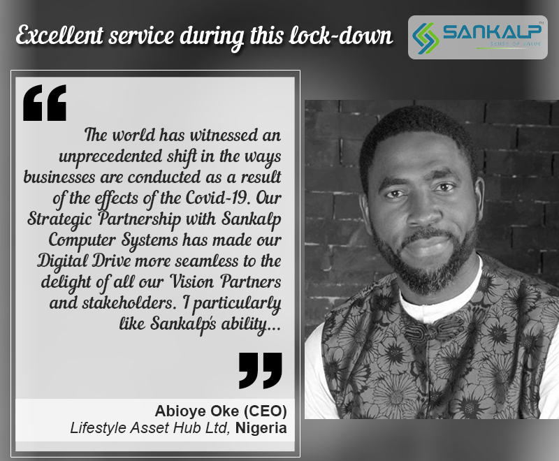 Sankalp_c_s's tweet photo. Sankalp Excels in Customer Service During COVID-19 Lockdowns - #CustomerDelight
#Testimonials #LockDownService #Sankalp #ITCompany #CustomerFeedback https://t.co/1Z2YBqSbKu