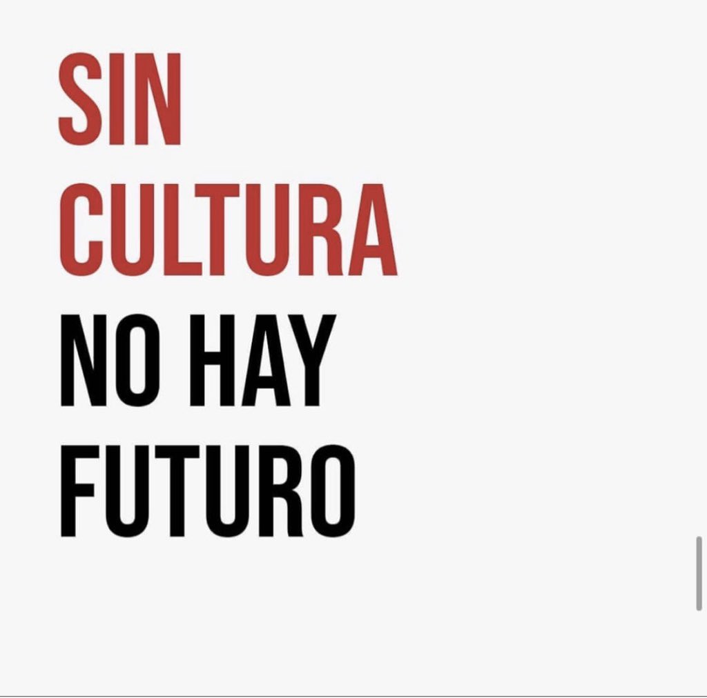 Sin cultura no hay futuro #AlertaRoja