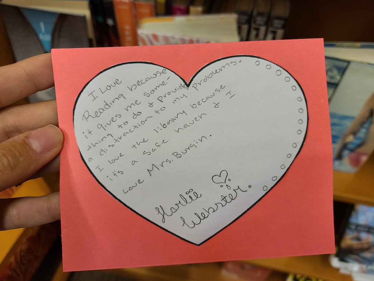 Prepping for in-person while helping teachers w virtual learning, new books, new displays, tinting my windows, finding notes from former students, AND I had students email me last night wanting to check out books I talked about on Wildcat News!!!! 🥳🥳🥳 I LOVE my job!