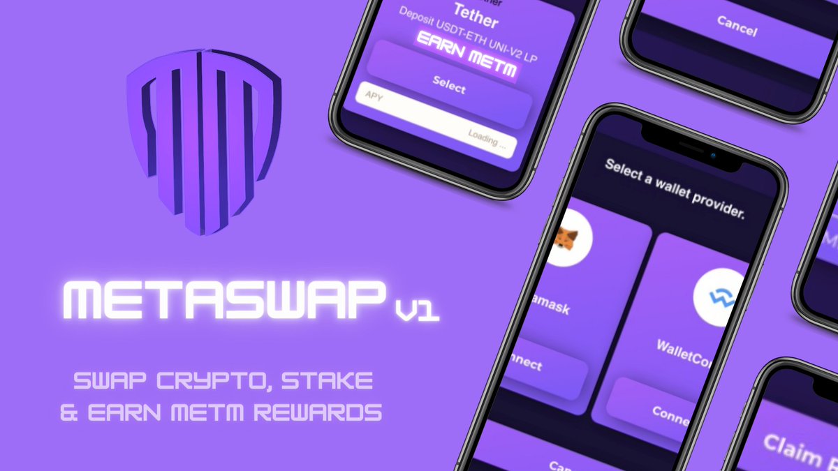 MetaMorphPro's tweet image. We are working on our new product MetaSwap.

You will soon have the opportunity to be part of the MetaSwap ecosystem. 

The ecosystem will be a growing shared pool of stored digital value assets dependent on the METM token. 

$METM #MetaSwap