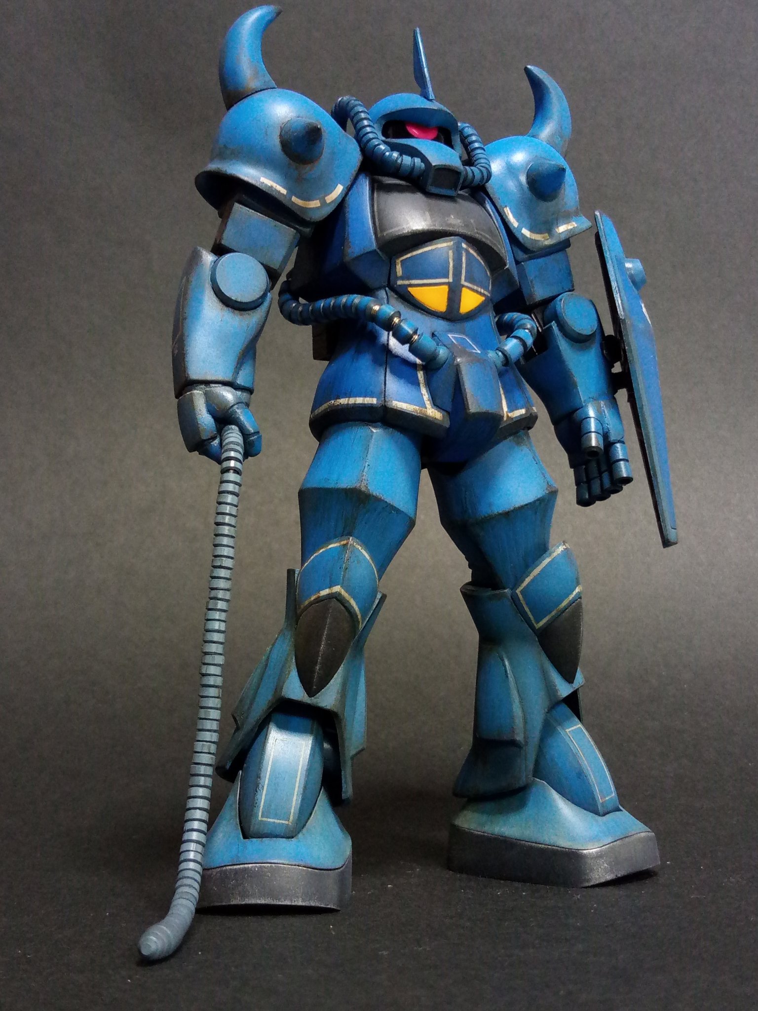 まこだすと 旧キット グフ ガンプラ改造 旧キット 1 144グフ改造 完成です ウェザリング 雑な感じもしますが迫力出たので良しとします T Co Mhc8srkja7 Twitter