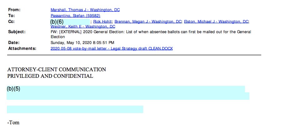 Passantino appears to have given USPS legal advice on Covid-19 and vote-by-mail issues. Passantino worked with Rick Hohlt—a longtime Republican lobbyist.