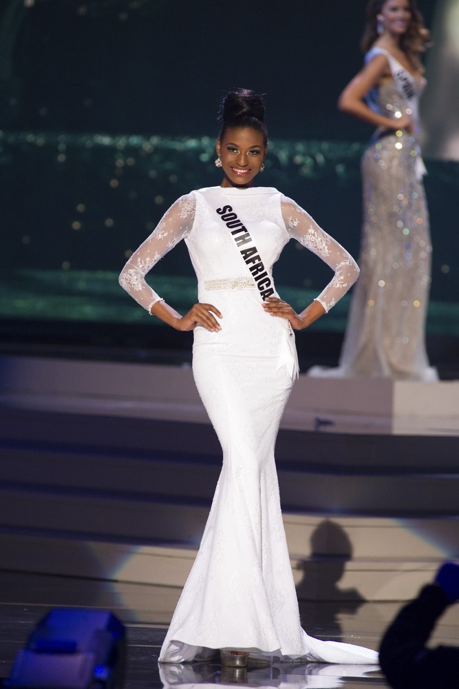 ziphozakhe zokufa (2014)initially, ziphozakhe won 1st princess at the pageant (rolene strauss won the 2014 miss sa title) but with rolene's win at the 2014 miss world pageant, she took over the title and assumed the duties. what a stunning queen.