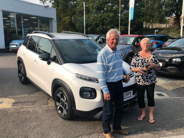 Having driven a Citroen C3 for the last 3 years, Anita fancied something a bit bigger!

Here are Terry and Anita collecting Anita’s brand new Citroen C3 Aircross!

Thank you for your continued custom, we wish you many more happy Citroen motoring miles!