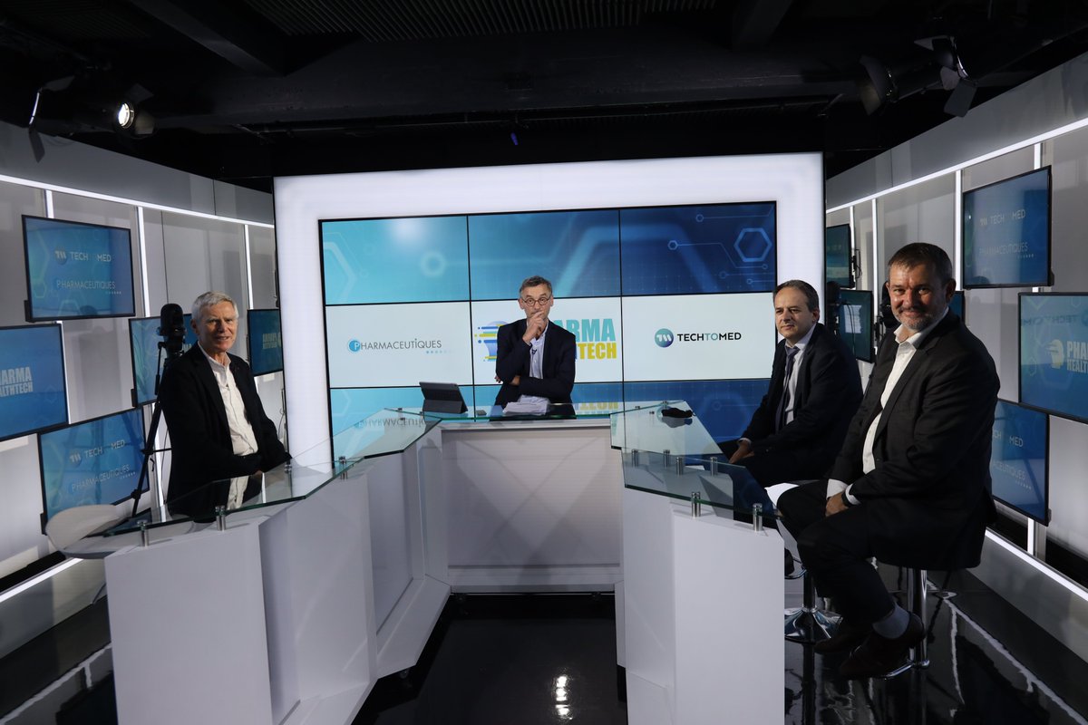 PharmaHT21's tweet photo. En direct, quatrième table ronde avec jean-marc Aubert, @JNB__X et Régis Sénégou. Cette table est animé par @hrequillart

@IQVIA_France - @Polytechnique - @Docapost - @Pharmaceutiques  

#PHT2020 https://t.co/nir2F8dxDT
