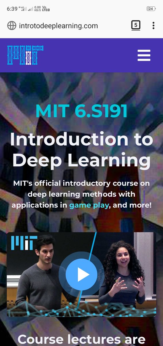 mit tensorflow course