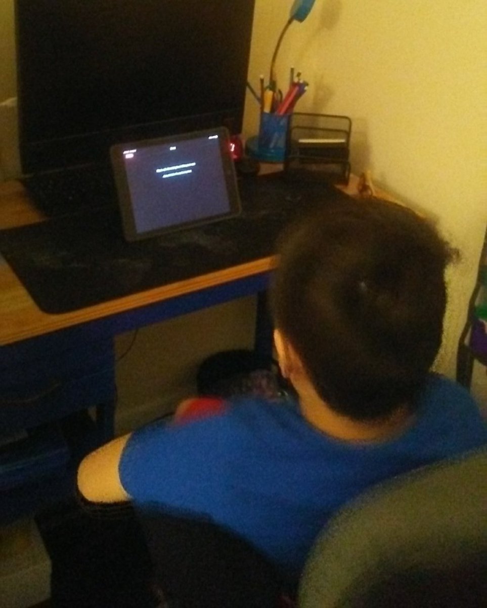 mcnabbteaching's tweet image. Literally crying over here as we wait patiently for our devices to be working, I&apos;m getting messages from families saying how bummed their kiddos are,  and that they just had to check to be sure. Love this classroom family!