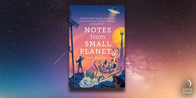 HarperVoyagerUK's tweet photo. That's all we have time for today but keep your questions for @FrogCroakley coming on that hashtag!
#NotesFromSmallPlanets is available TODAY from all good bookshops, taverns, space-stations, caves and bunkers x https://t.co/67nH4Y2jwZ