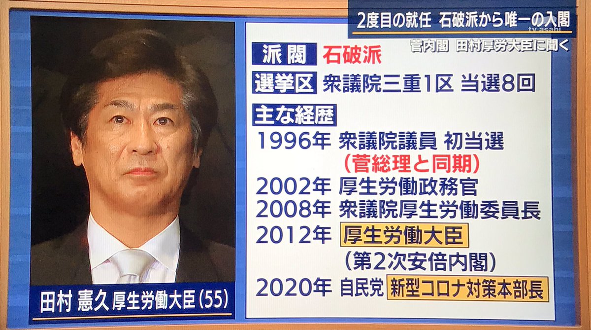 厚 大臣 田村 労 厚労省が短時間で入札条件変更 OB在籍の独法落札｜テレ朝news