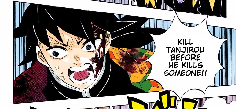 giyuu did not hesitate to attack demon tanjiro no matter how painfully tormenting it is.this is all too much!! T^T he protected the siblings since forever but turns out he's the only pillar left to fight with all his strength–