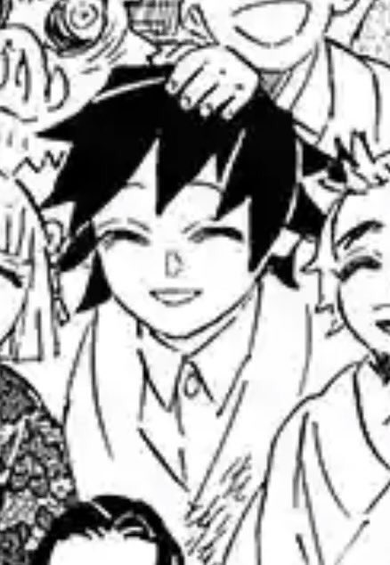 ending it with giyuu's smiles because they are precious 