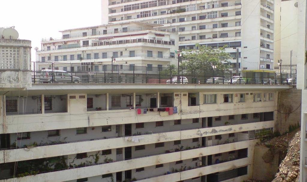 Because of its dramatic topography, Algiers was the location of much architectural experimentation in the mid-20th century. For instance, in 1952 they built a building... that was also a bridge, L'IMMEUBLE-PONT