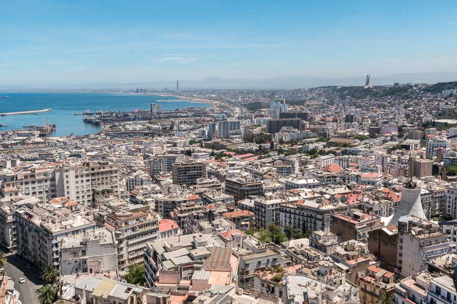 If you're ever in Algiers, the Aérohabitat is quite popular because from the top you get great views of the city(you may have to drop a coin to a kid to ride up the elevator but it's worth it)