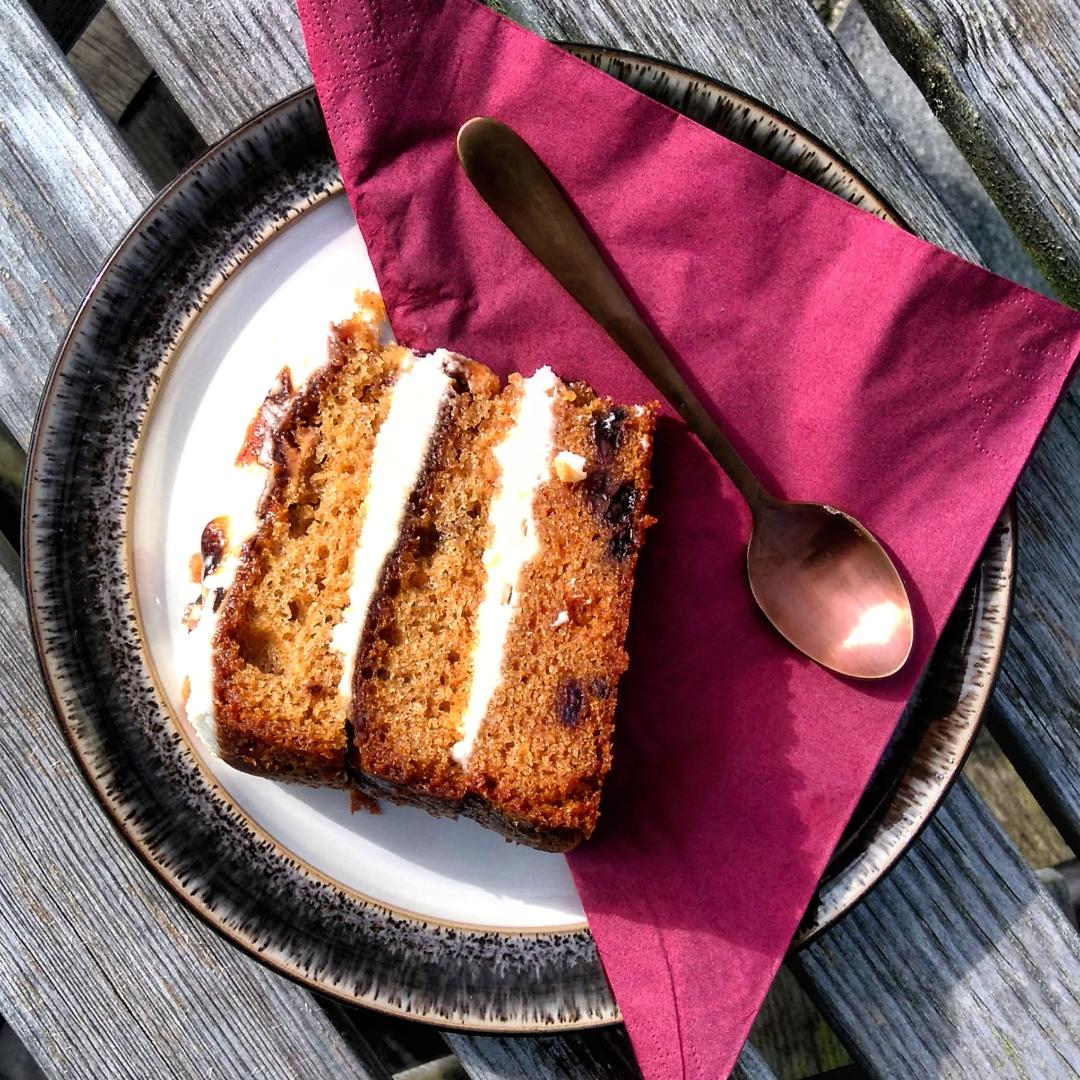 Our parsnip &amp; honey #cake is an indulgent treat with creamy icing - like a carrot cake but with a naturally sweeter flavour. Earned it this week? Our new Deli &amp; Bistro is open 10-6. #Errichel #cakeheaven #turnofftheA9
