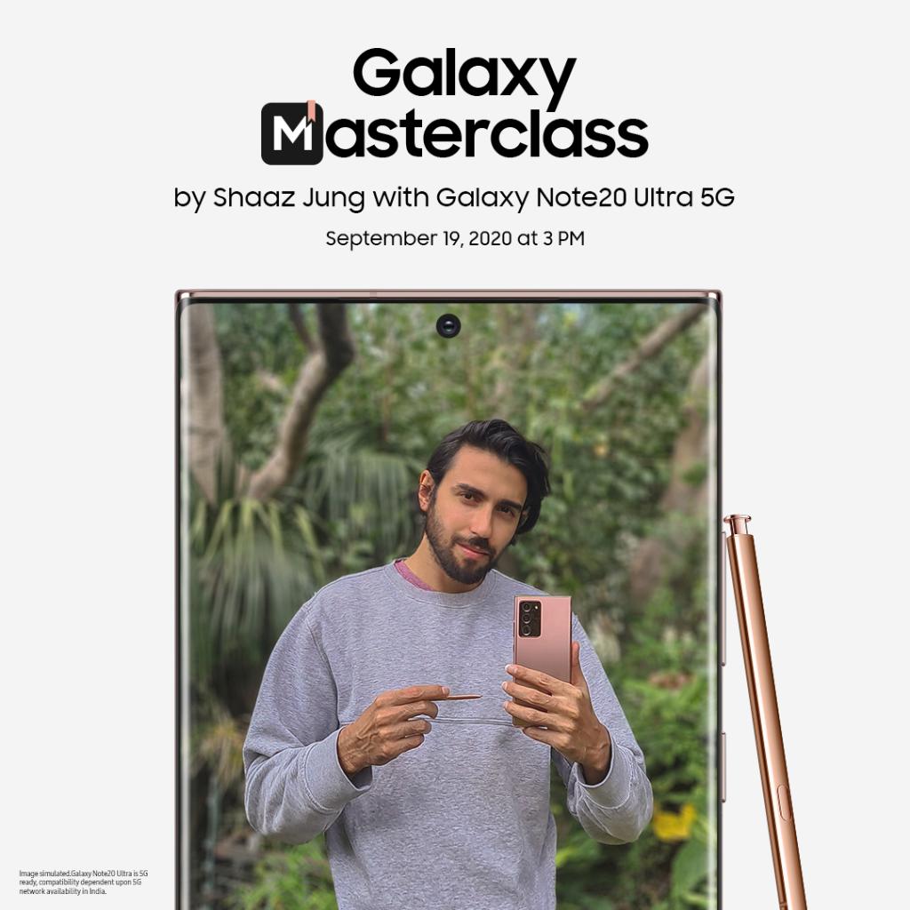 Get ready for the second Galaxy Masterclass of the season! This time we have the ace wildlife photographer and Galaxy Expert, <a href="/shaazjung/">Shaaz jung</a>, who will show how to shoot like a pro using the #GalaxyNote20Ultra 5G.