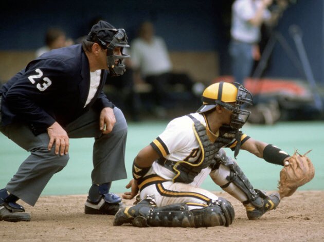 80sSportsNStuff's tweet photo. Every Little League catcher in the 1980s imitated Tony Peña’s catching stance at least once... https://t.co/j0fpt6T9EW