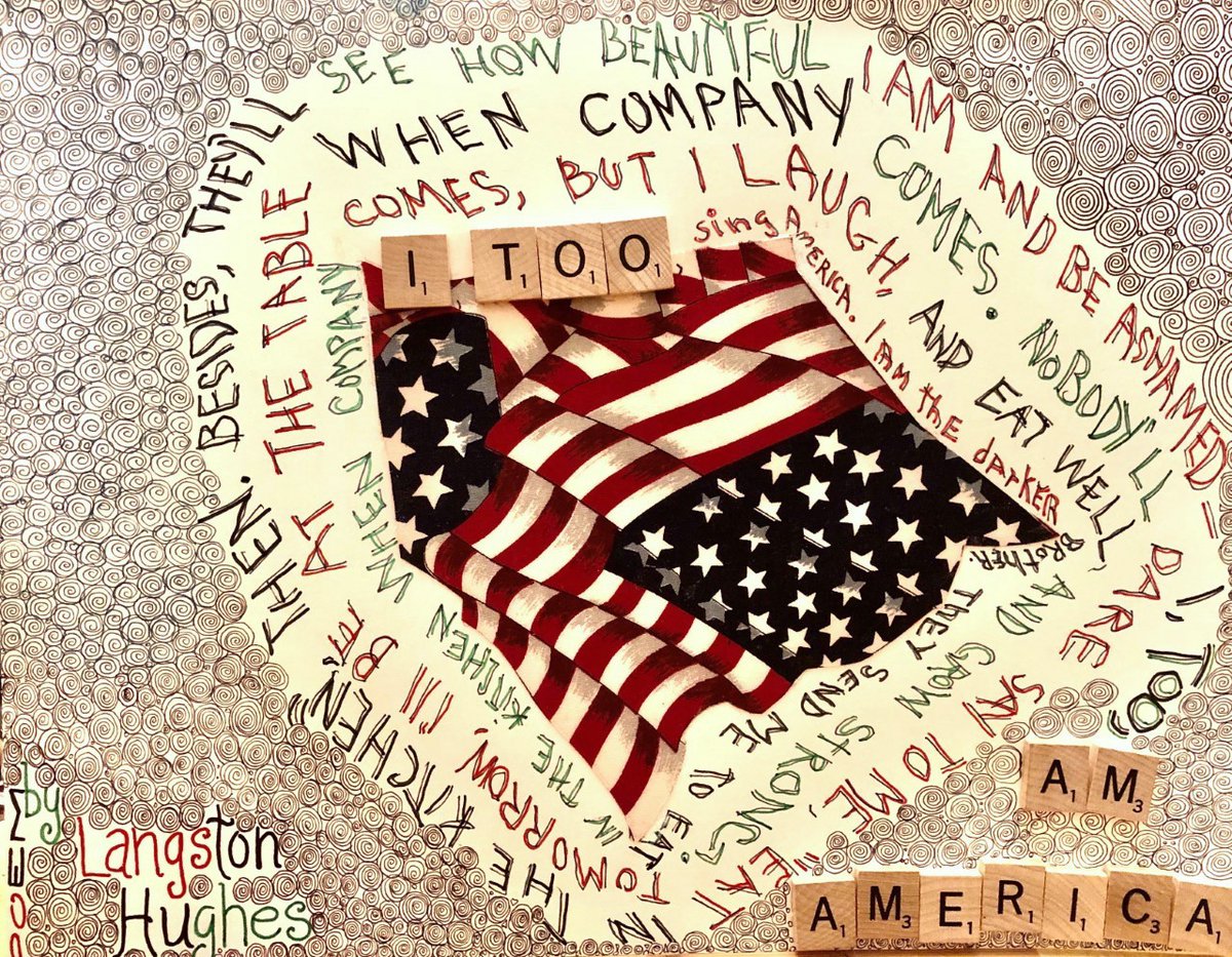 SEP 25 at 2:30 PM ET <a href="/FountainGallery/">Fountain House Gallery & Studio</a> celebrates their latest exhibition Let America be America – a visual exploration of what it means to be #American - w/ a panel discussion on #art #advocacy &amp; #politics. RSVP today! 
facebook.com/events/1108353…  

Zeus Hope 
I, Too; Am American