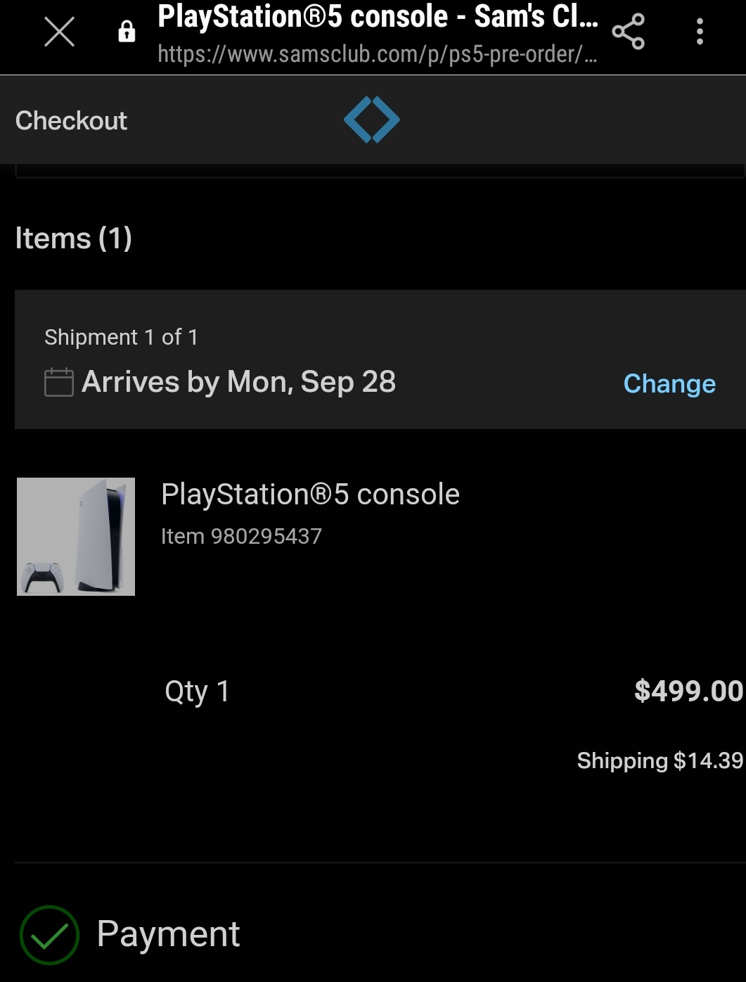 playstation 5 pre order sams club