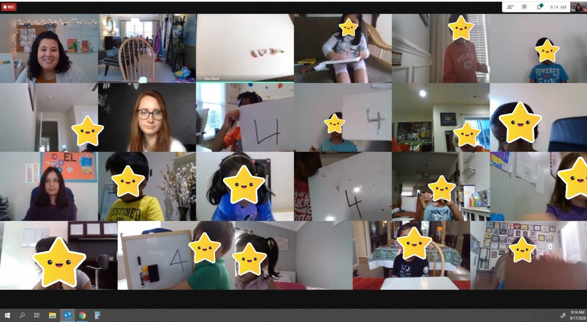 We did a quick exit ticket after math today. Kinders used one of the counting strategies they learned to count the number of objects in my set and write the value! 🥳