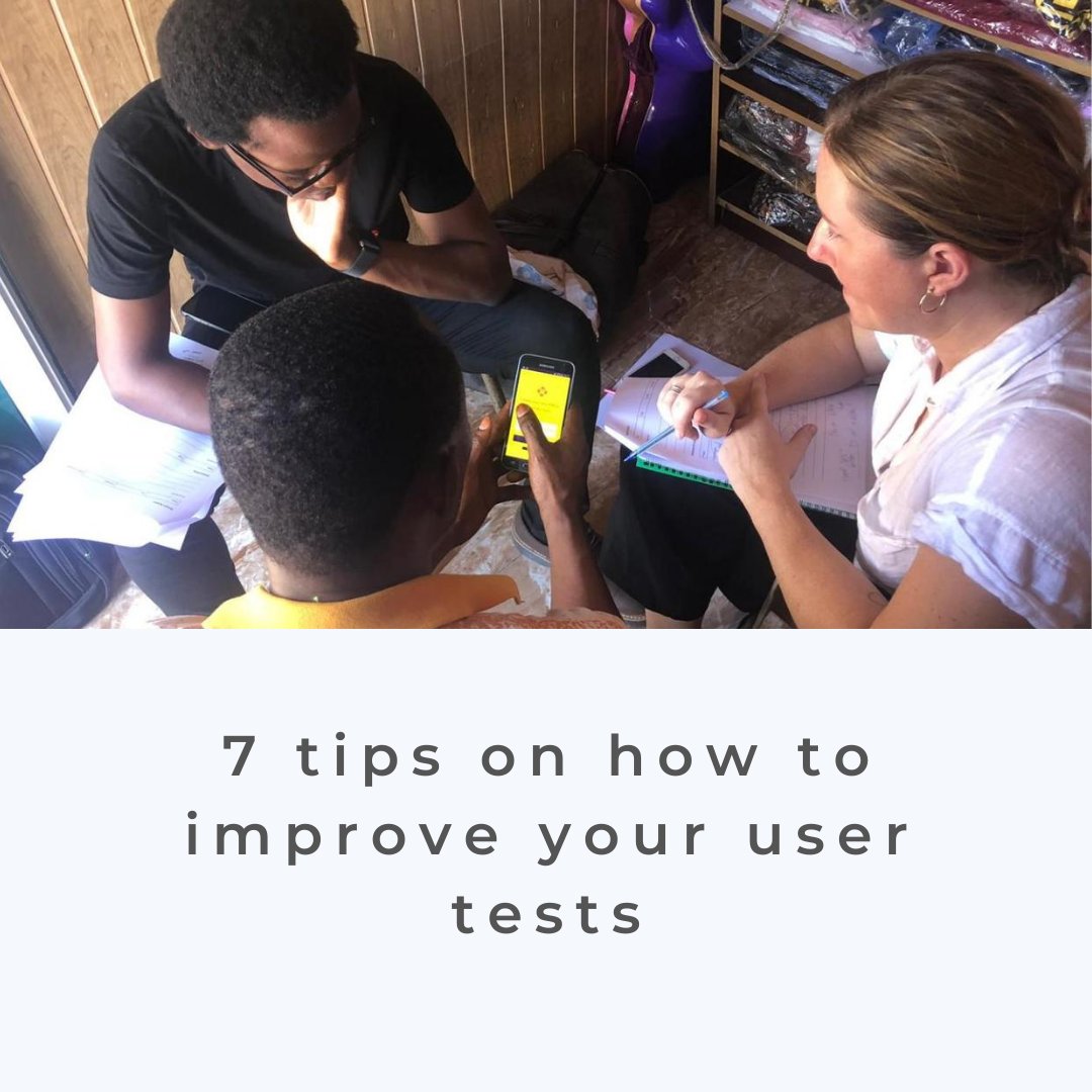 helloyux's tweet photo. [NEW ARTICLE: 7 tips on how to improve your user tests]

07 tips that will help you conduct your user tests and collect useful data for improving the user experience.
Go read 👉 https://t.co/EhLgDyGnmz

#designthinking #usertests #brainstorming #innovation #créativité #hcd. https://t.co/3PBlE4byY2
