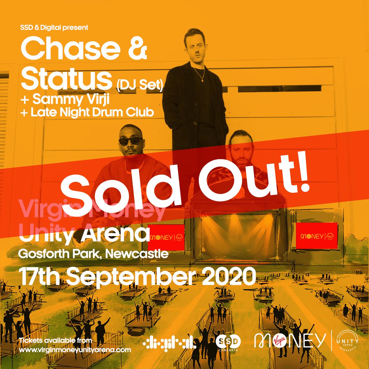 VMUnityArena's tweet image. Ending the Arena with a SOLD OUT show. ❤️
Thank you Newcastle, let's go out with a bang!
@chaseandstatus @sammy_virji #VMUnityArena