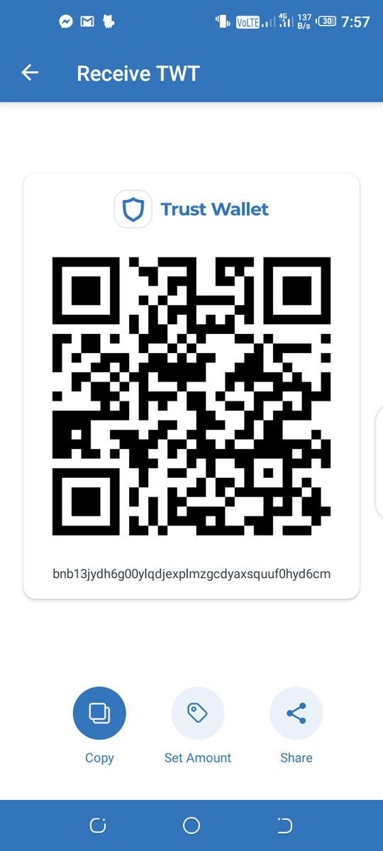 GdJaman's tweet photo. @AltcoinSara @TrustWalletApp nice project ..I'm very happy this #giveaway

My bnb address 👉 bnb13jydh6g00ylqdjexplmzgcdyaxsquuf0hyd6cm

Seenshot https://t.co/dF9I0N0Aii