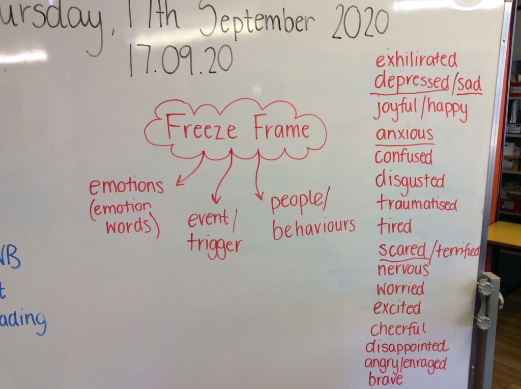 MissDocherty5's tweet photo. Primary 7 have been putting their best drama skills to the test while creating some freeze frames! We discussed how we can show emotions using our faces, and named lots of emotion words in the process. Some real actors and actresses in this class! @DanestoneP @DanestoneW https://t.co/vGdMb8vWeo