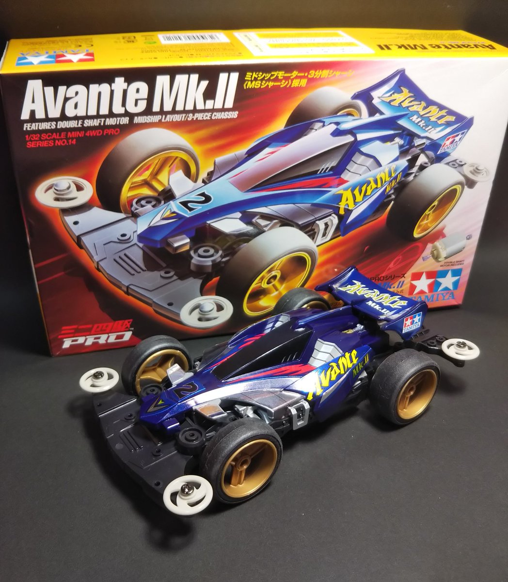 aznabo_s's tweet photo. ミニ四駆完成。
勝負じゃー🏆😁🏁
#ミニ四駆
#アバンテマーク2
#AvanteMk2
#タミヤ
#TAMIYA
#ミニ四駆PROシリーズ https://t.co/0jyM8K5KDf
