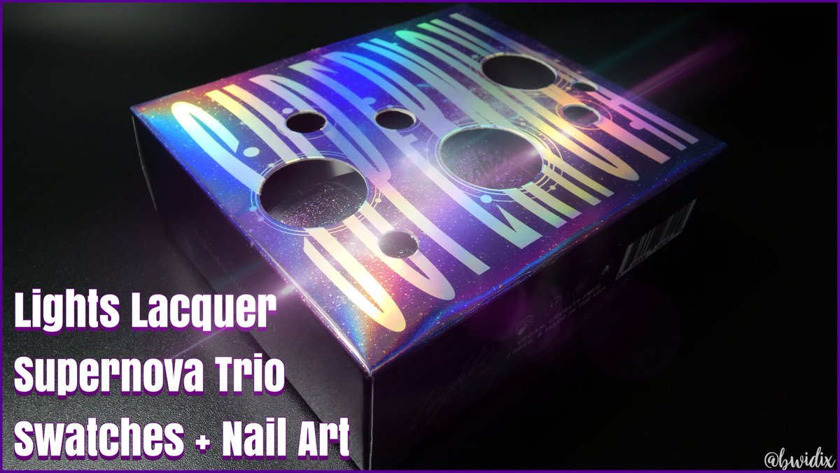 💫 New Youtube Video! 💫
<a href="/LightsLacquer/">Lights Lacquer</a> <a href="/KathleenLights1/">Kathleen Lights</a> 
LIGHTS LACQUER SUPERNOVA TRIO | swatches + nail art | bwidix youtu.be/DQqKb-R9A9g