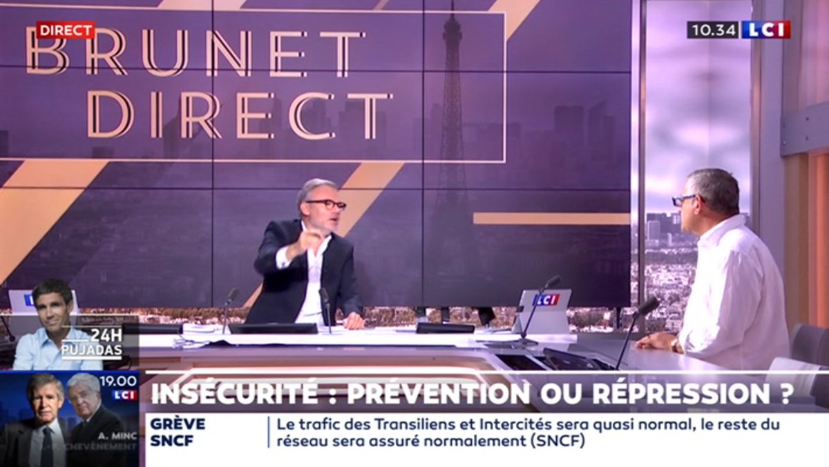 “Vous êtes un homme de gauche, rappelle Eric Brunet. Il y un certain laxisme, dans les quartiers, dans les territoires perdus de la République. Cet ensauvagement est une réalité. Quelle est la réponse de votre mouvement citoyen ?”Citoyen de gauche.