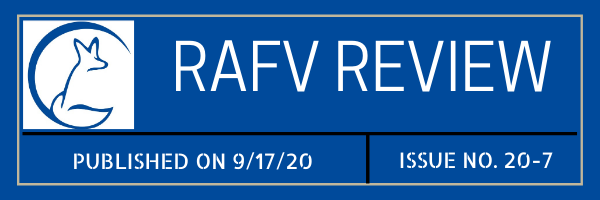 So many things going on at RAFV!  Check out our September 2020 Newsletter HERE:  conta.cc/2ZLQBSq