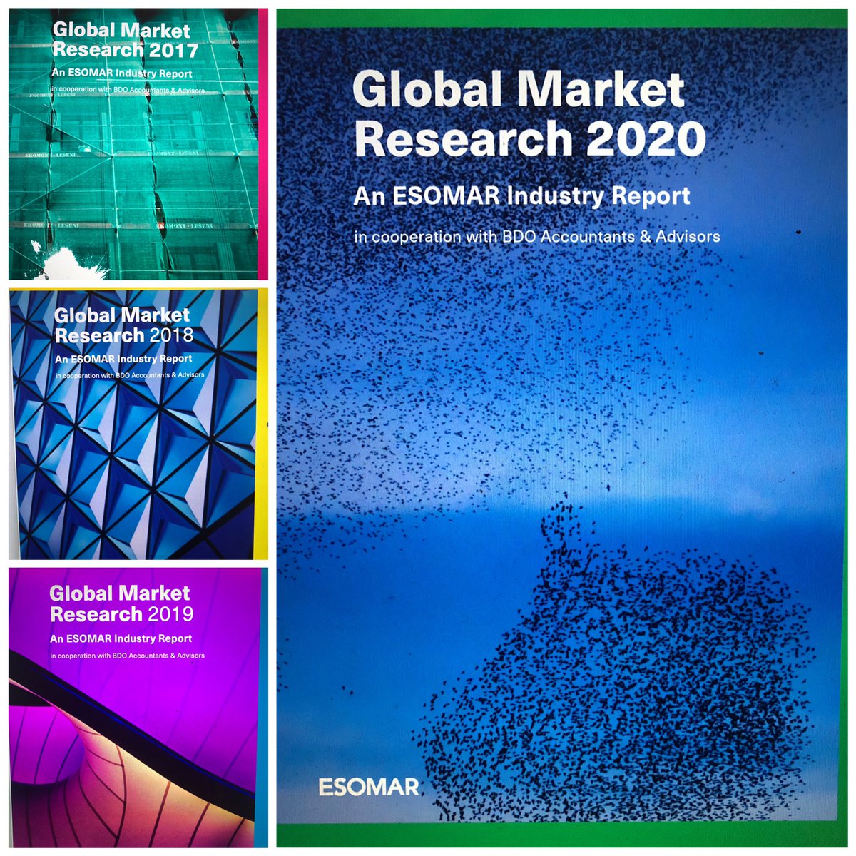 olgaev9's tweet photo. The study of the evolution of #MarketResearch in the world would not be possible without the #GMR, mandatory report for the entire research community and all those interested in the topic. Without a doubt a jewel of #ESOMAR #InsightFest2020 https://t.co/cK8x9oWhhH