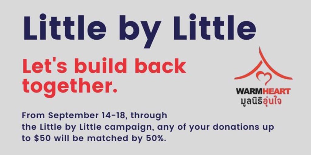 WarmHeartOrg's tweet photo. This week we are participating in @GlobalGiving’s #LittlebyLittle campaign to raise funds to help #disadvantaged #youth in #rural #Thai communities develop skills which will help them join the job market. And, we need your help to help them succeed: https://t.co/YidjBq5eT1. https://t.co/hgzBf3q3bl