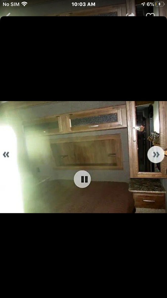 MichelleLynnH19's tweet image. Check out the Ghostly figure in this photo... someone uploaded this picture trying to sell their Motorhome ...  Crazy right ? Something must’ve happened inside there ..