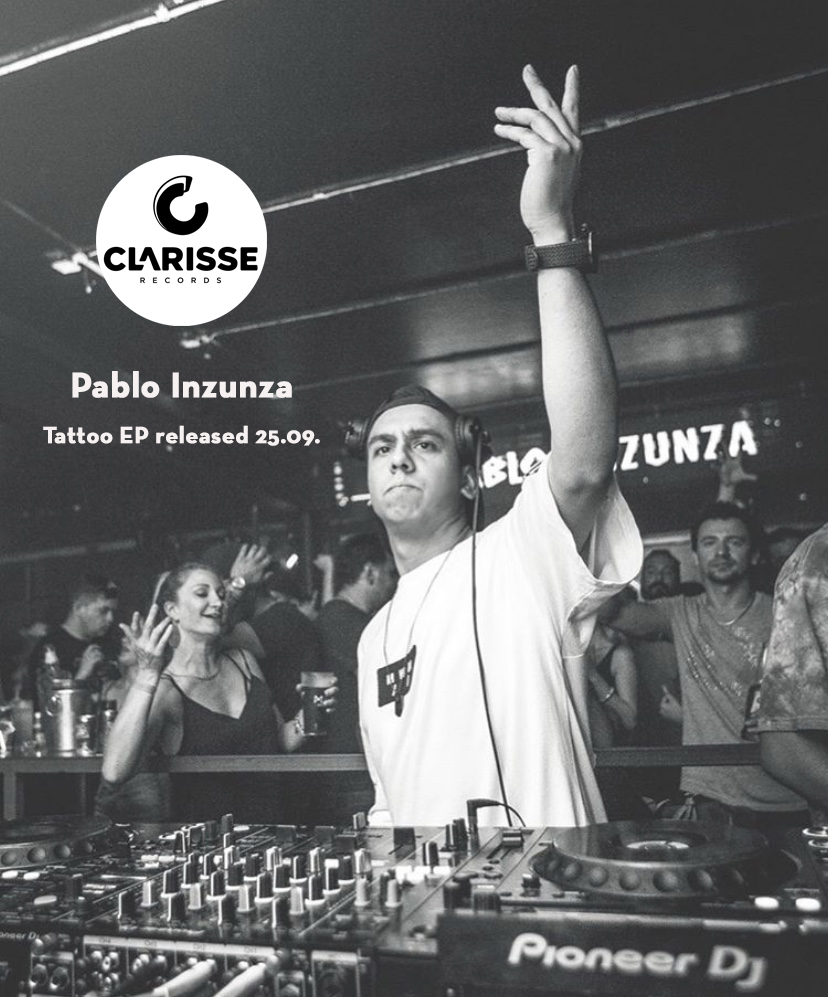 Welcoming the incredibly talented and exciting <a href="/pabloinzunza00/">Pablo Inzunza</a> to the Clarisse family. His Tattoo EP is released 25.09 and is available to pre-order on <a href="/beatport/">Beatport</a>  now bit.ly/PabloInzunzaEP