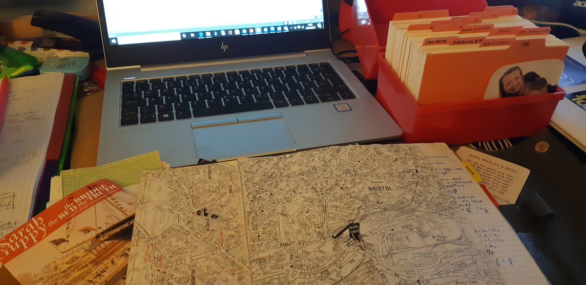 @littlegreenamy @PippaGoldfinger @ramboll @ArupGroup @burohappold @EngineeringUWE @BathArchandCivE I'm going for my Lefax. Purchased with pre-uni trainee salary, it has a map marked up with my walk to work @ArupGroup in London and a later map from working in Bristol. It also has A level physics formulae & favourite poems I wrote out to remember