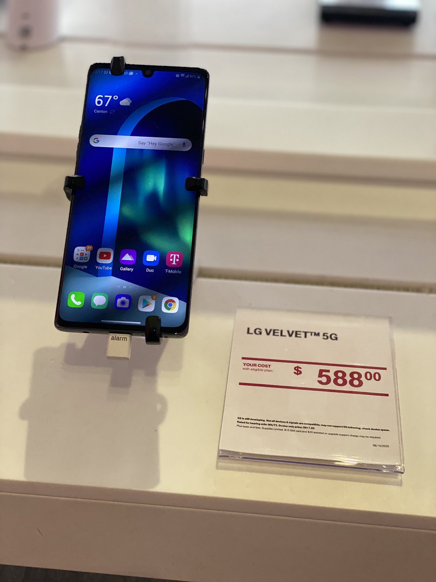 Stop by #T-Mobile @4303 West Tusc #Canton and check out our AMAZING DEALS on the #LGVelvet! 🎉📱💜🎉 <a href="/TyTykim001/">TY Kim</a> @SergioDMeneses1 <a href="/Nicholas_6_11/">Giant Nick</a> <a href="/YoungGunzz/">YounGunzz</a>