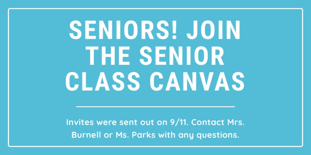 Our Canvas course will help keep you up to date on announcements and information for upcoming events!