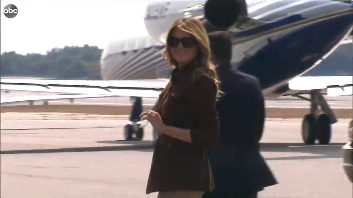 BATTELGROUND VISIT First Lady Melania Trump Made A Rare Public