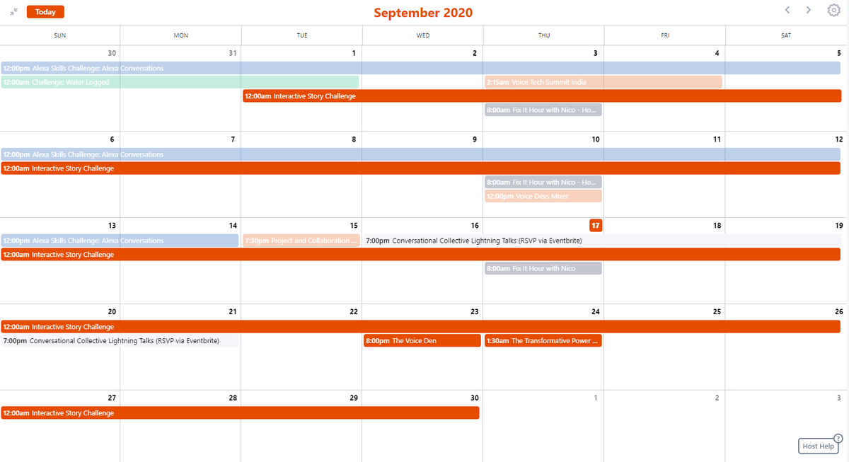 voiceappdevs's tweet image. Our new Events update is live! Come find #VoiceEvents happening online or near you - crowdsourced by our members. community.voicedevs.io/events