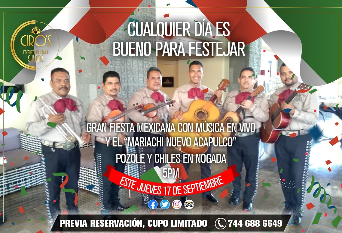 CirosSky's tweet photo. ¿Están listos?

Celebra con nosotros hoy  la gran fiesta mexicana 🎉🇲🇽
Porque todo septiembre es #MesPatrio 

#FiestaMexicana
#JuevesPozolero y #ChilesEnNogada https://t.co/9FnleXXym6